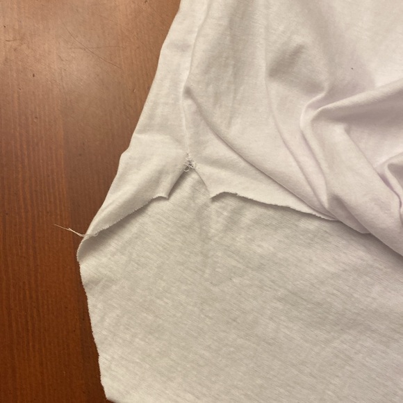 Kamisa Shredded Distressed T Shirt Sunburst Red White & Blue Large - Picture 6 of 11